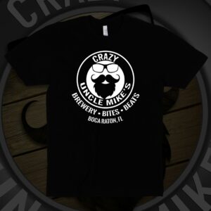 crazy uncle mikes logo tshirt black