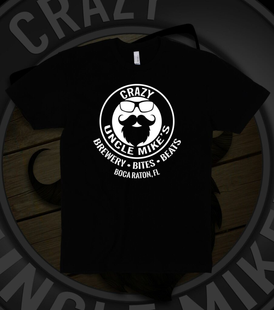 crazy uncle mikes logo tshirt black